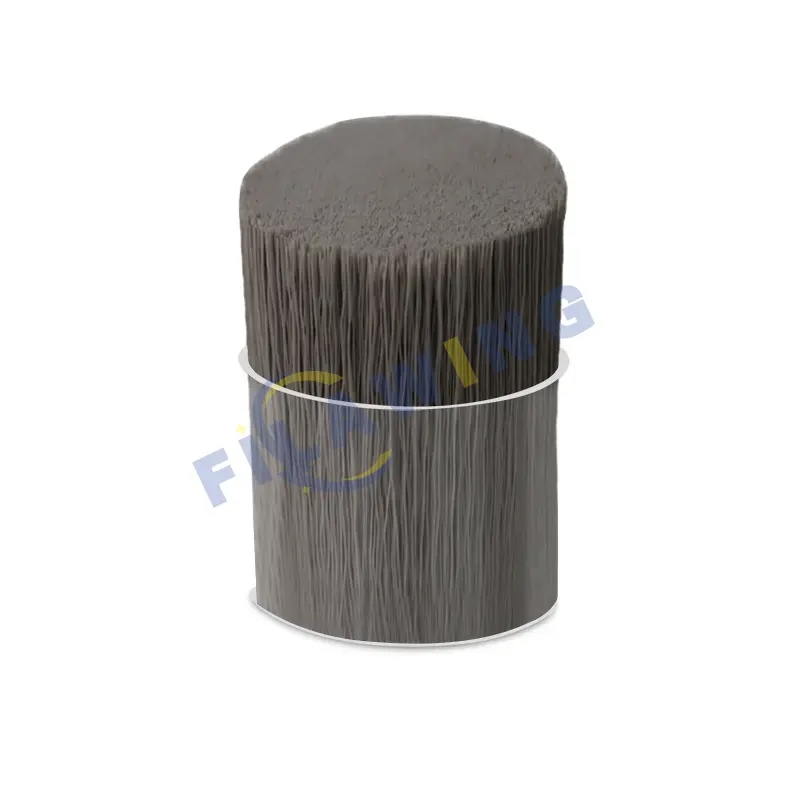 Aspects of abrasive nylon filaments